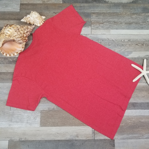 ROATAN Iguana Tropical Tee Shirt Sz S Red - Picture 3 of 4